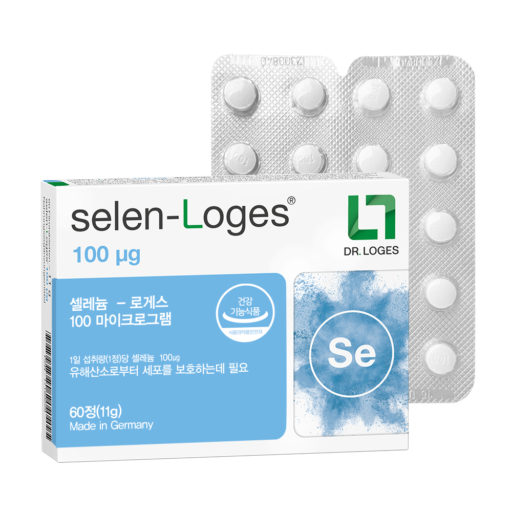 독일 무기셀레늄 아셀렌산나트륨 셀레나제 셀렌 로게스 100mcg 60정, 1개