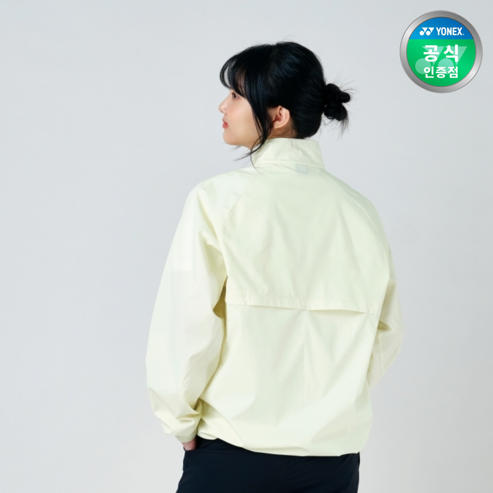요넥스 251JJ006U 배드민턴 오버핏 오픈 집업 후드 자켓 남녀공용 데일리웨어 레몬 - 상세 이미지 3
