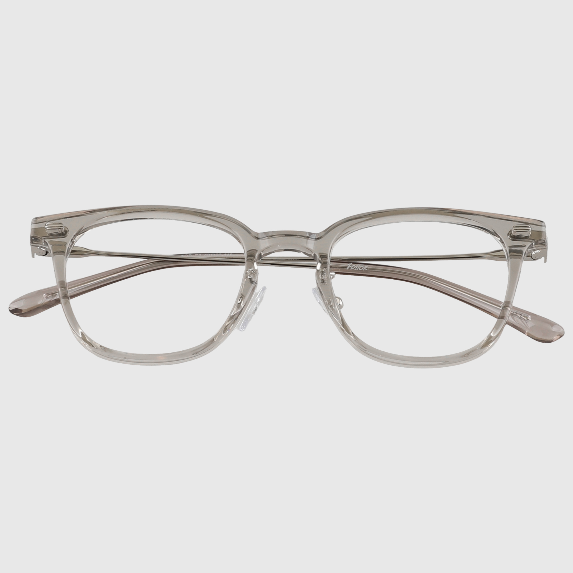 긱시크 가벼운 얼굴형에맞는 사각 뿔테 콤비 안경 블루스크린차단