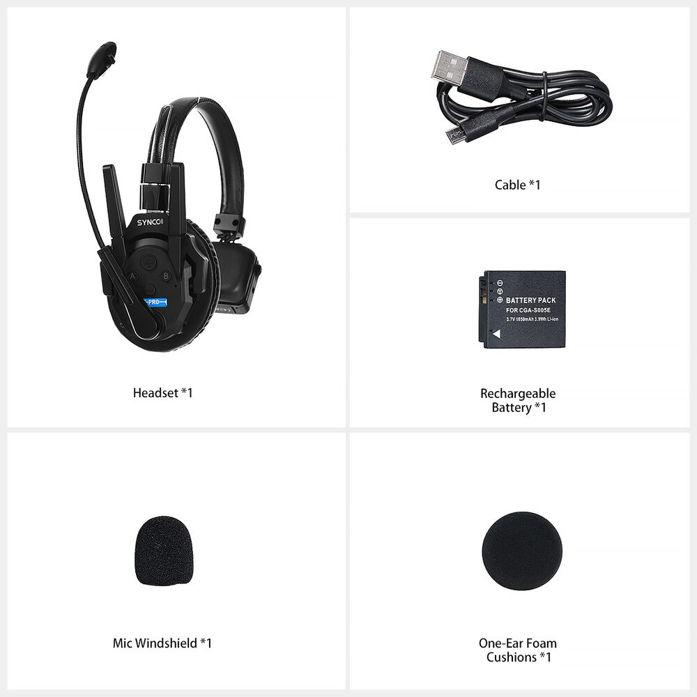 SYNCO Xtalk XPro1 무선 헤드셋 인터컴 시스템 2.4Ghz - 상세 이미지 3