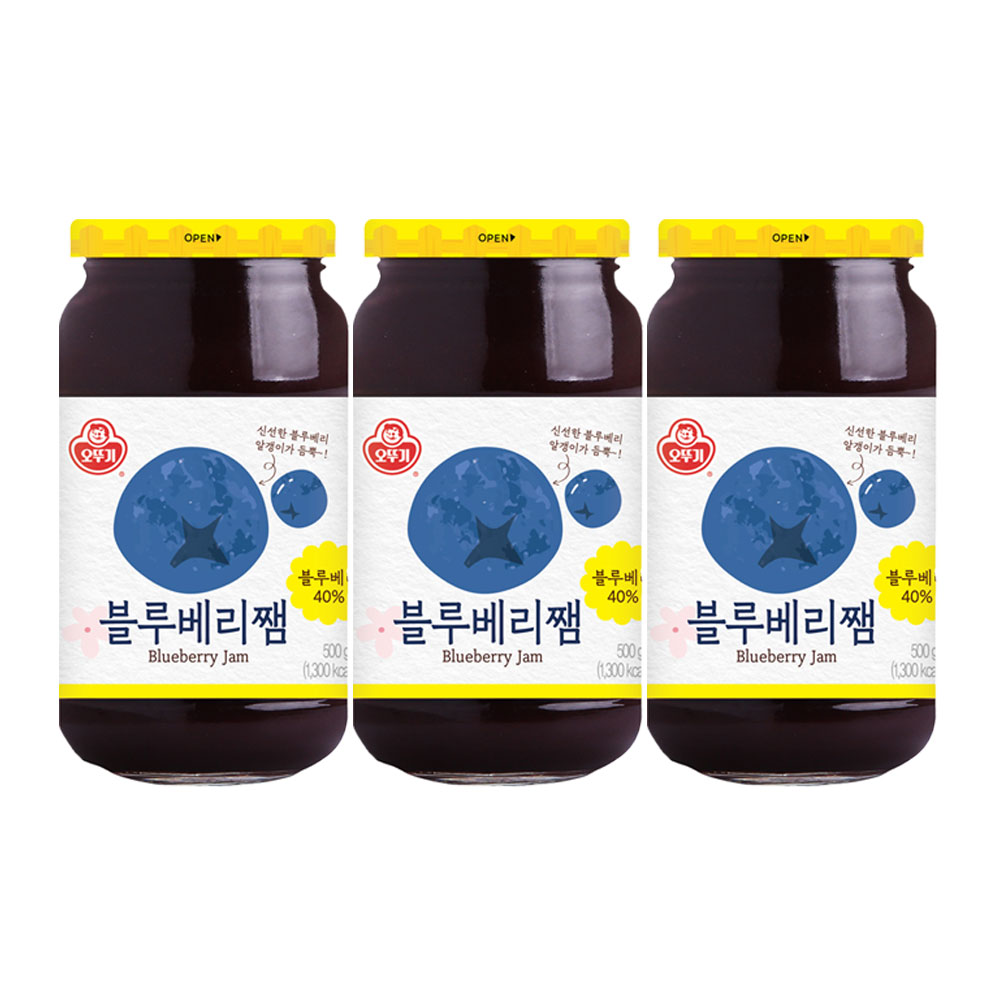 오뚜기 블루베리쨈 500g 3개 - 상품 이미지