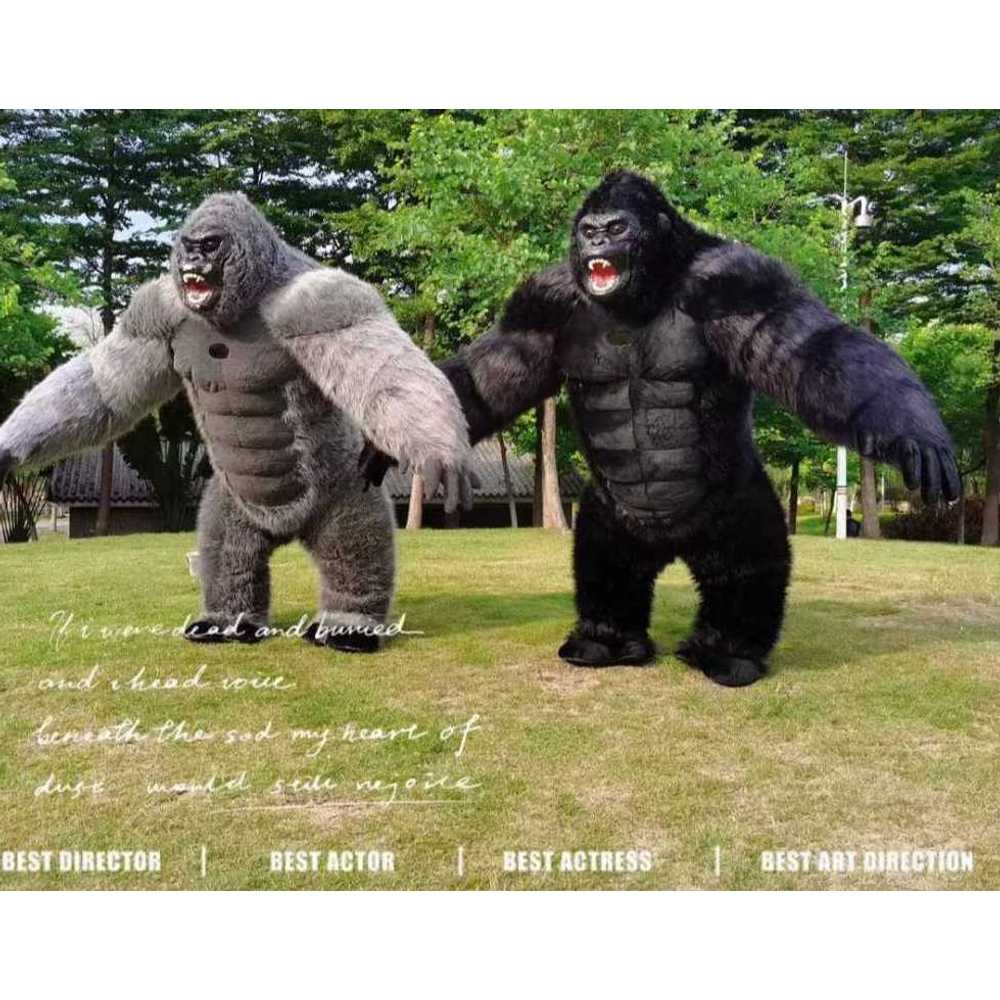 무대 고릴라 인형탈 행사 파티 옷 상품 연극 무대 분장 블랙 킹콩 2M - 상세 이미지 2