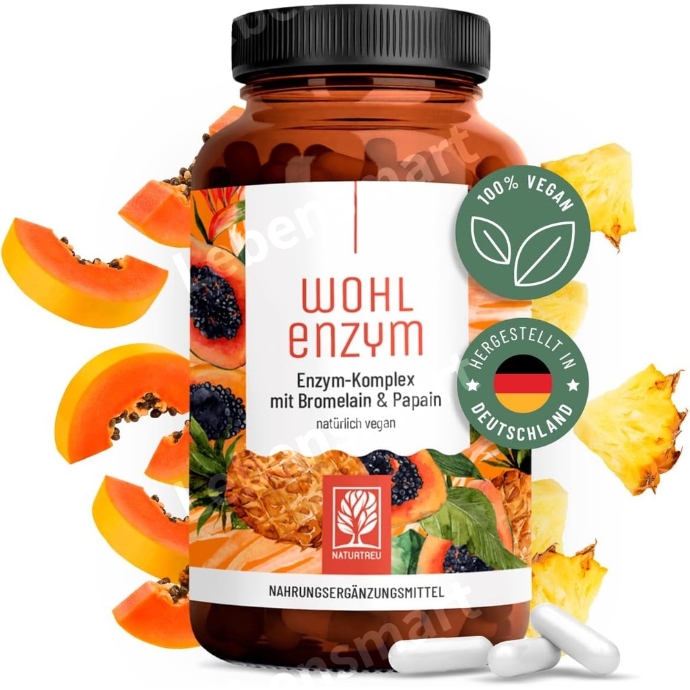 브로멜라인 파파인 루틴 복합 파인애플 파파야 효소 800mg - 상품 이미지