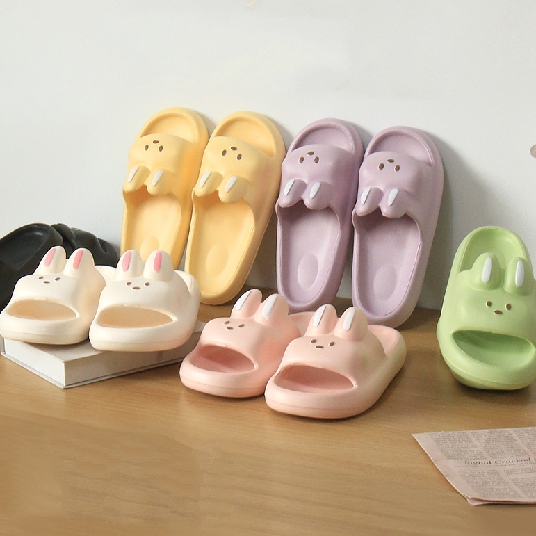 층간소음실내화 거실화 실내용 EVA 소음방지 쿠션 푹신한 슬리퍼 옐로우, M