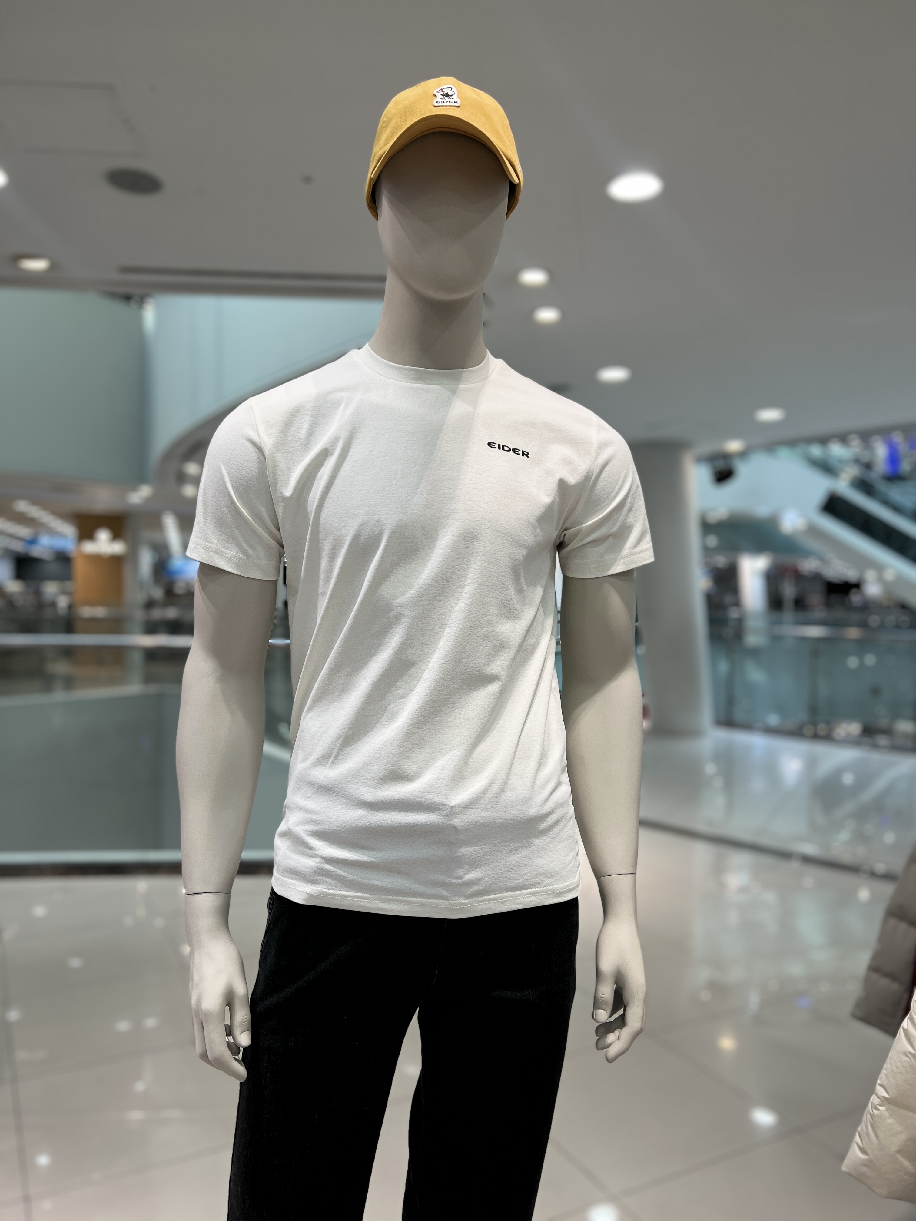 아이더 남자 여름 반팔라운드티셔츠 잠재권축 남성 베이직 라운드 - 상품 이미지