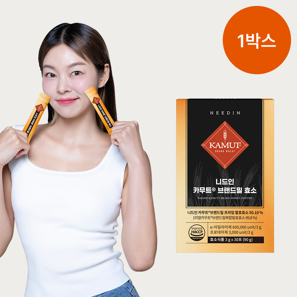 니드인 카무트 브랜드밀 효소 고구마맛 30포, 1개 - 상품 이미지