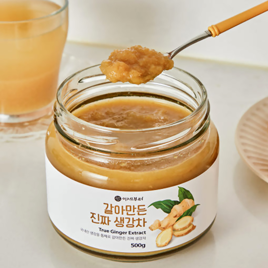 국내산 갈아만든 생강차 500g 1개 진저 에이드 라떼 티 - 상세 이미지 2