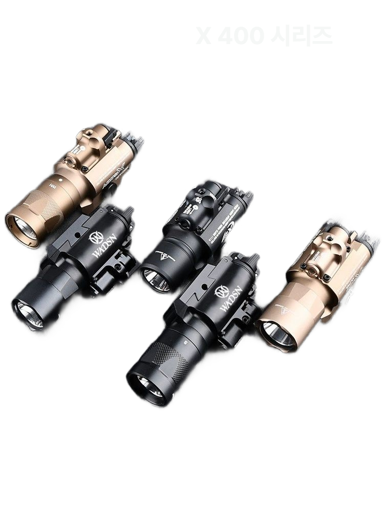 X400 UV 언더 마운트 적외선 라이트 휴대용 조명 전술 손전등 슛팅게임 블랙-X400 레드 레이저 충전기 - 상세 이미지 2