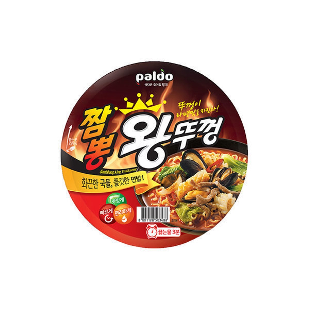 짬뽕왕뚜껑 컵라면세트 110g 총18개 대용량 : Merry Bucket