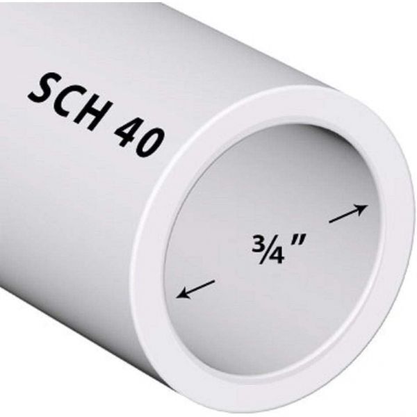 복부 PVC 파이프 Sch40 3/4 인치 (0.75) 흰색 커스텀 길이 1피트 : 쇼핑파파3