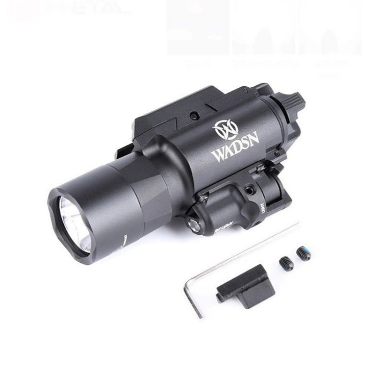 X400 UV 언더 마운트 적외선 라이트 휴대용 조명 전술 손전등 슛팅게임 블랙-X400 레드 레이저 충전기 - 상품 이미지