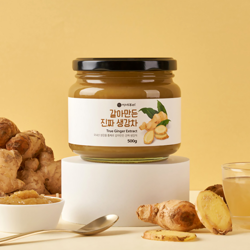 국내산 갈아만든 생강차 500g 1개 진저 에이드 라떼 티