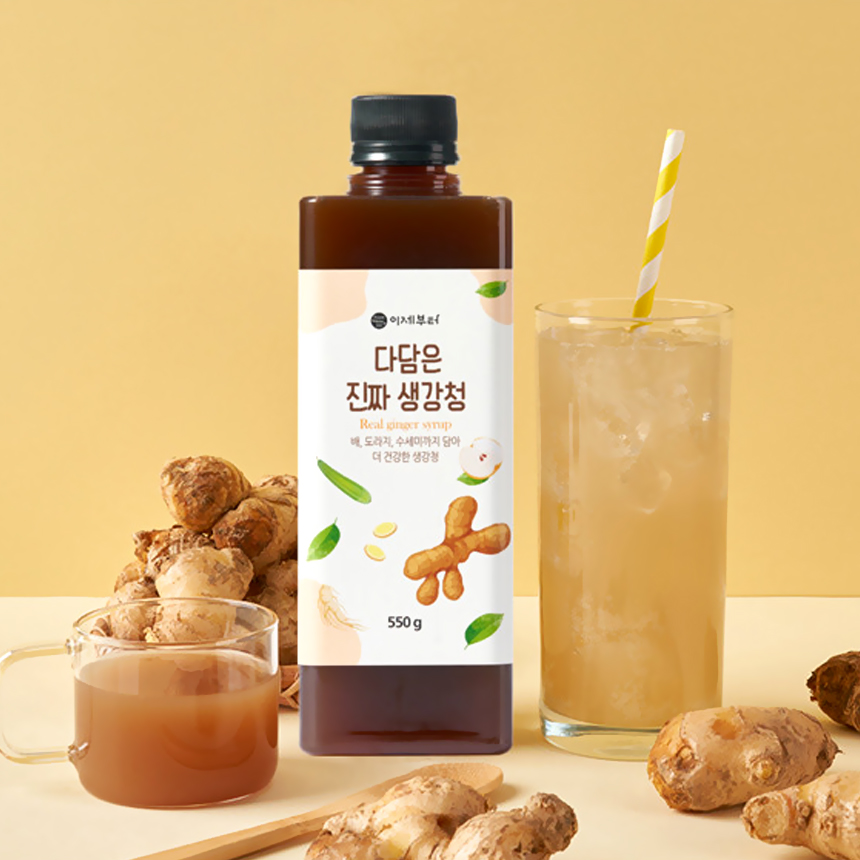 국내산 다담은 생강청 550g 1개 착즙 생강차