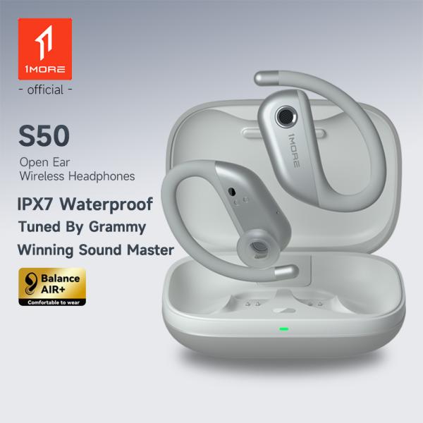 오픈 블루투스 이어버드 클립형 이어링 이어폰 1MORE Fit S50 이어 버드 무선 38 시간 재생 IPX7 방수 스포츠 후크 헤드폰 : 애드렛쿠쉐