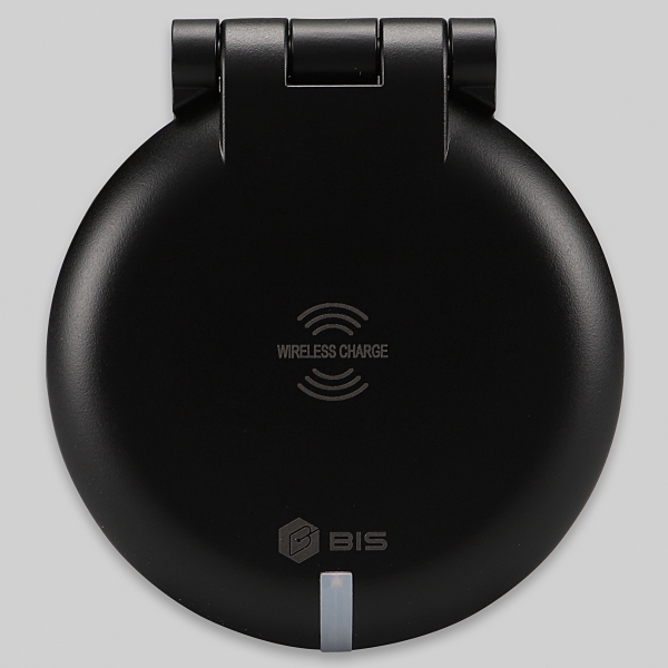BIS 빌트인콘센트 BID-201W 화이트 1구 USB 무선충전 가구 식탁 책상 상판 매립 - 상세 이미지 5