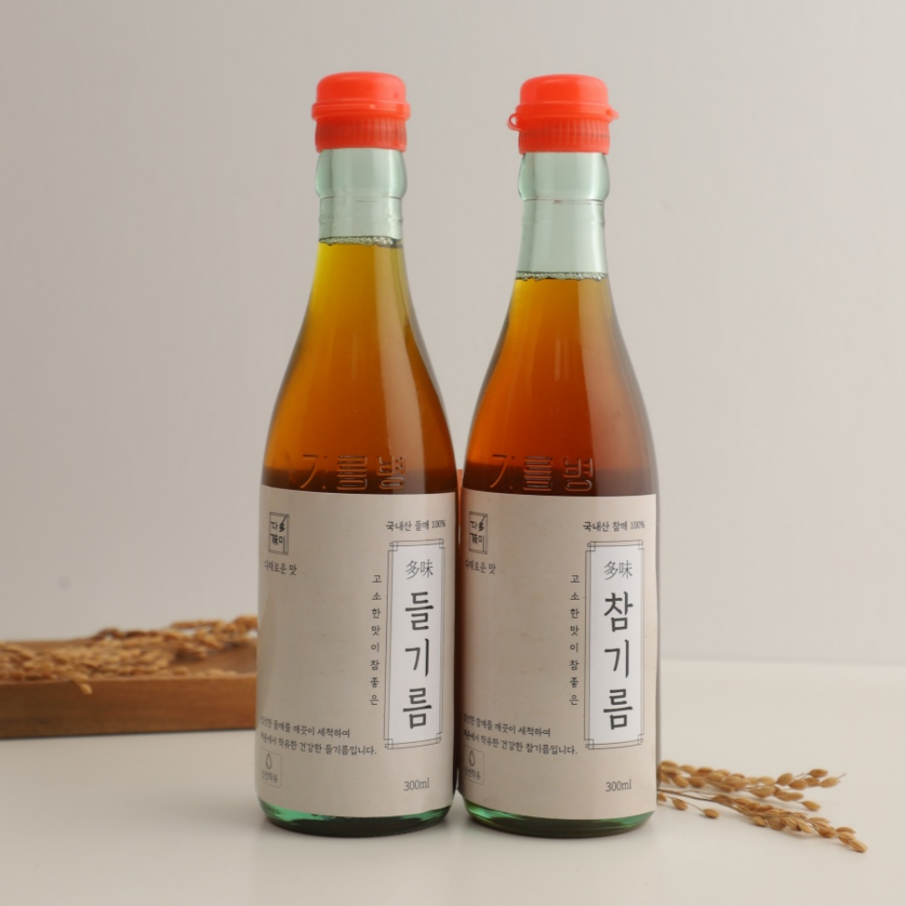[직접 만든] 다미네 국산참기름 300ml, 1개