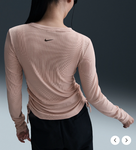 국내매장판 나이키 스포츠웨어 여성 골지 긴팔 크롭 탑 D5 HV5026-299 - 상세 이미지 2