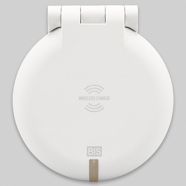 BIS 빌트인콘센트 BID-201W 화이트 1구 USB 무선충전 가구 식탁 책상 상판 매립 - 상세 이미지 2