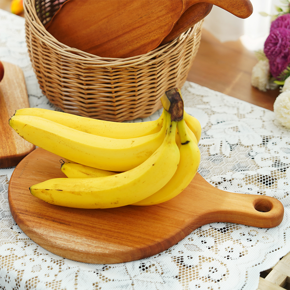 쁠라우발리 마호가니 우드 원형 캠핑 플레이팅 도마 빵도마 - 상세 이미지 5