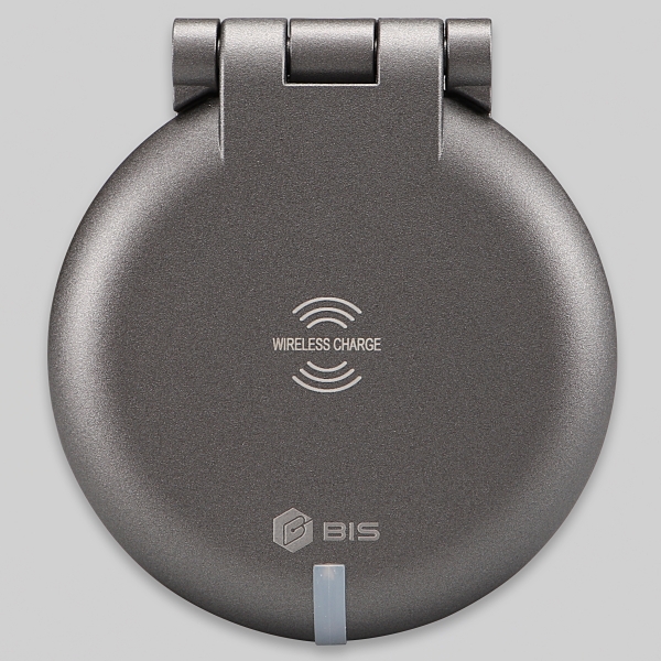 BIS 빌트인콘센트 사무실 가구 식탁 상판 매립 1구 콘센트 USB 무선충전 201W 화이트 - 상세 이미지 4
