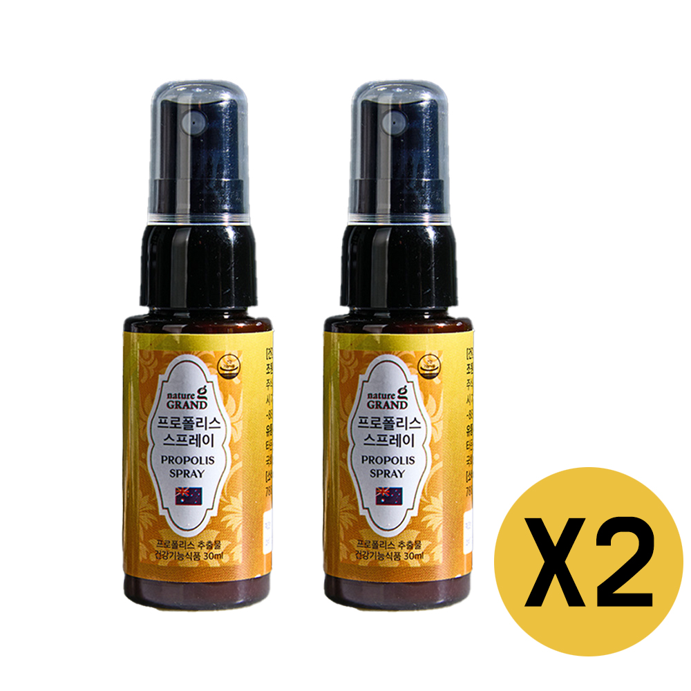 프로폴리스 스프레이 구강 항균 관리 플라보노이드 사양벌꿀 성분 30ml, 2개 - 상품 이미지