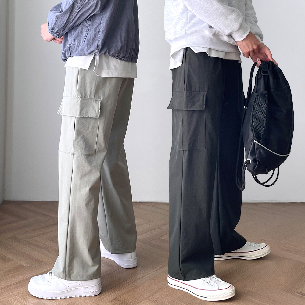 남자나일론팬츠 스판카고바지 건빵바지 - 상품 이미지