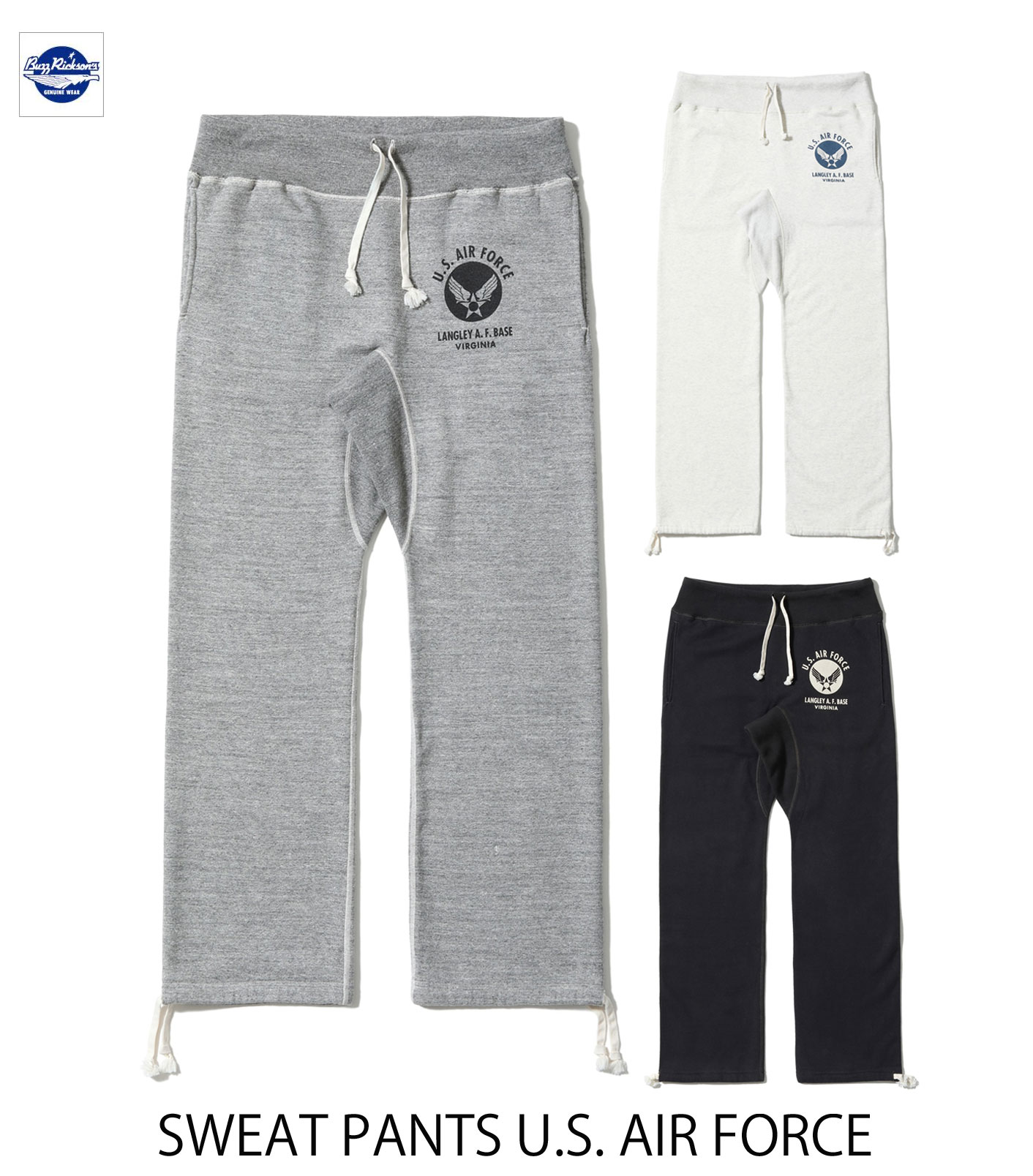 버즈릭슨 SWEAT PANTS U.S. AIR FORCE 남성 팬츠 BR40973 - 상품 이미지