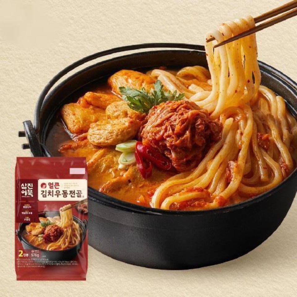 메가마트 삼진어묵 얼큰 김치우동전골 576g - 상세 이미지 2