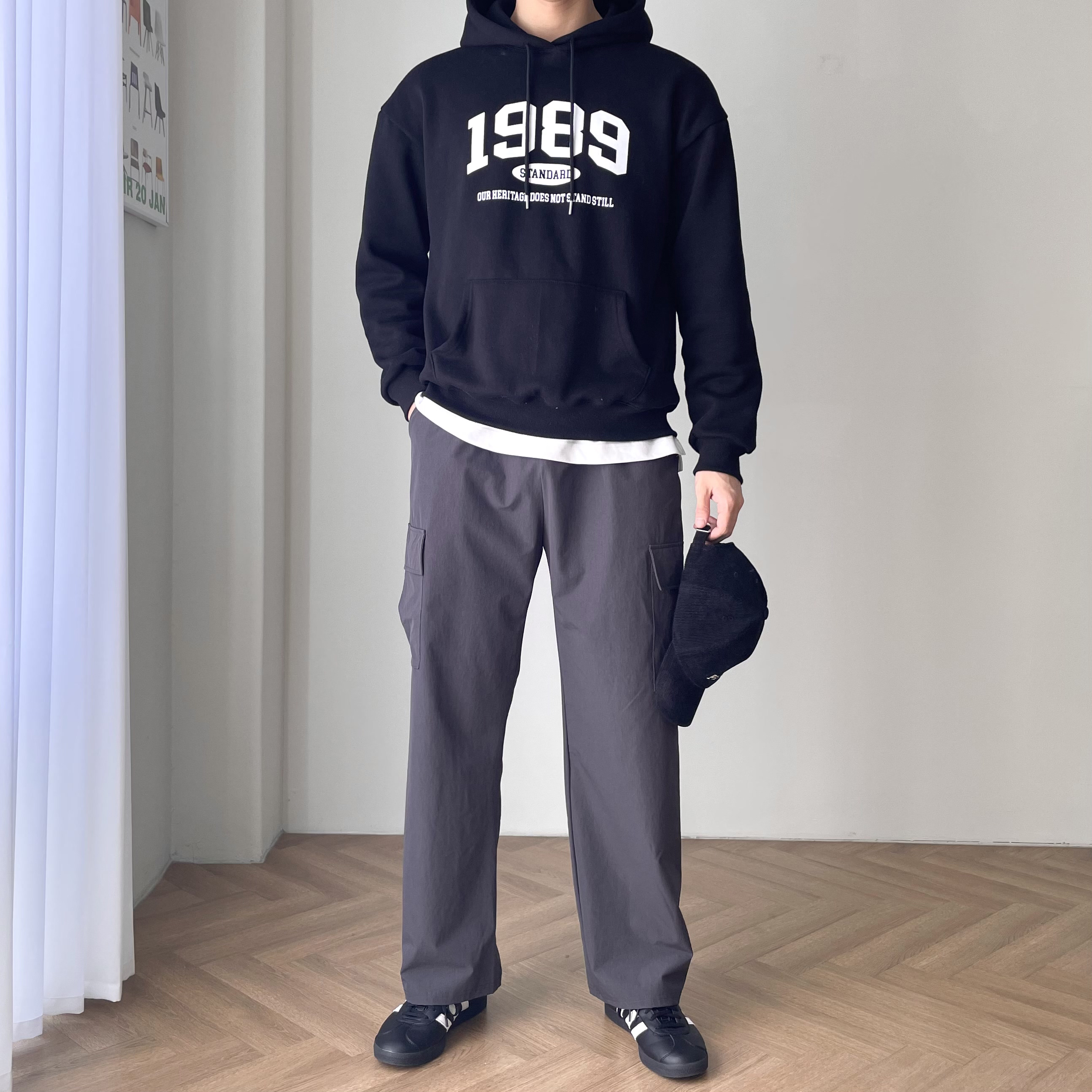 남자나일론팬츠 스판카고바지 건빵바지 - 상세 이미지 3