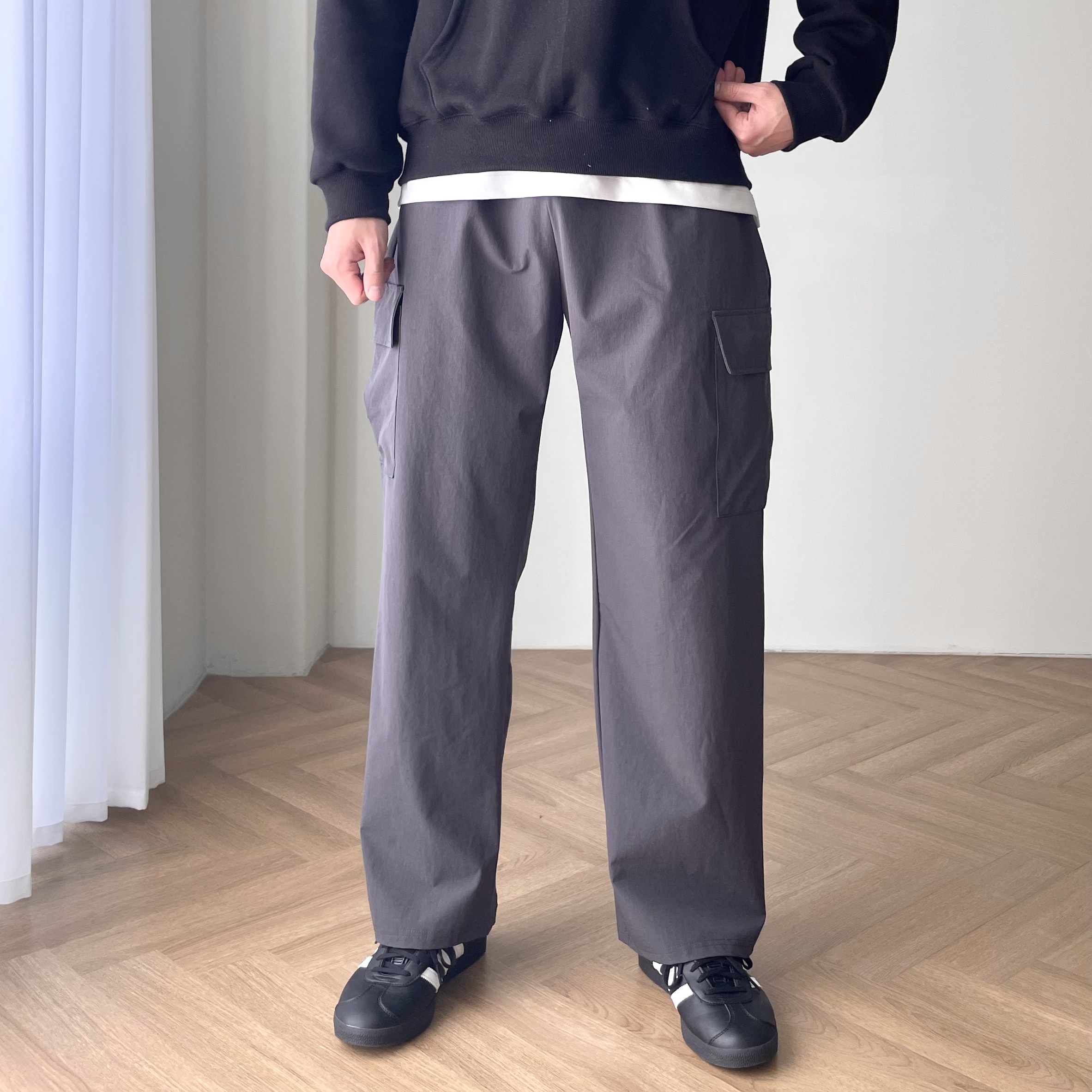 남자나일론팬츠 스판카고바지 건빵바지 - 상세 이미지 2