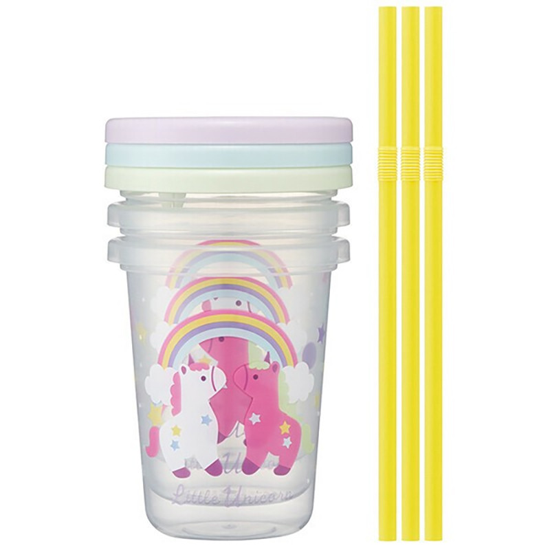 스케이터 리틀 유니콘 캐릭터 빨대컵 3세트 230ml SIH2ST - 주방·식기 - 하카타몰