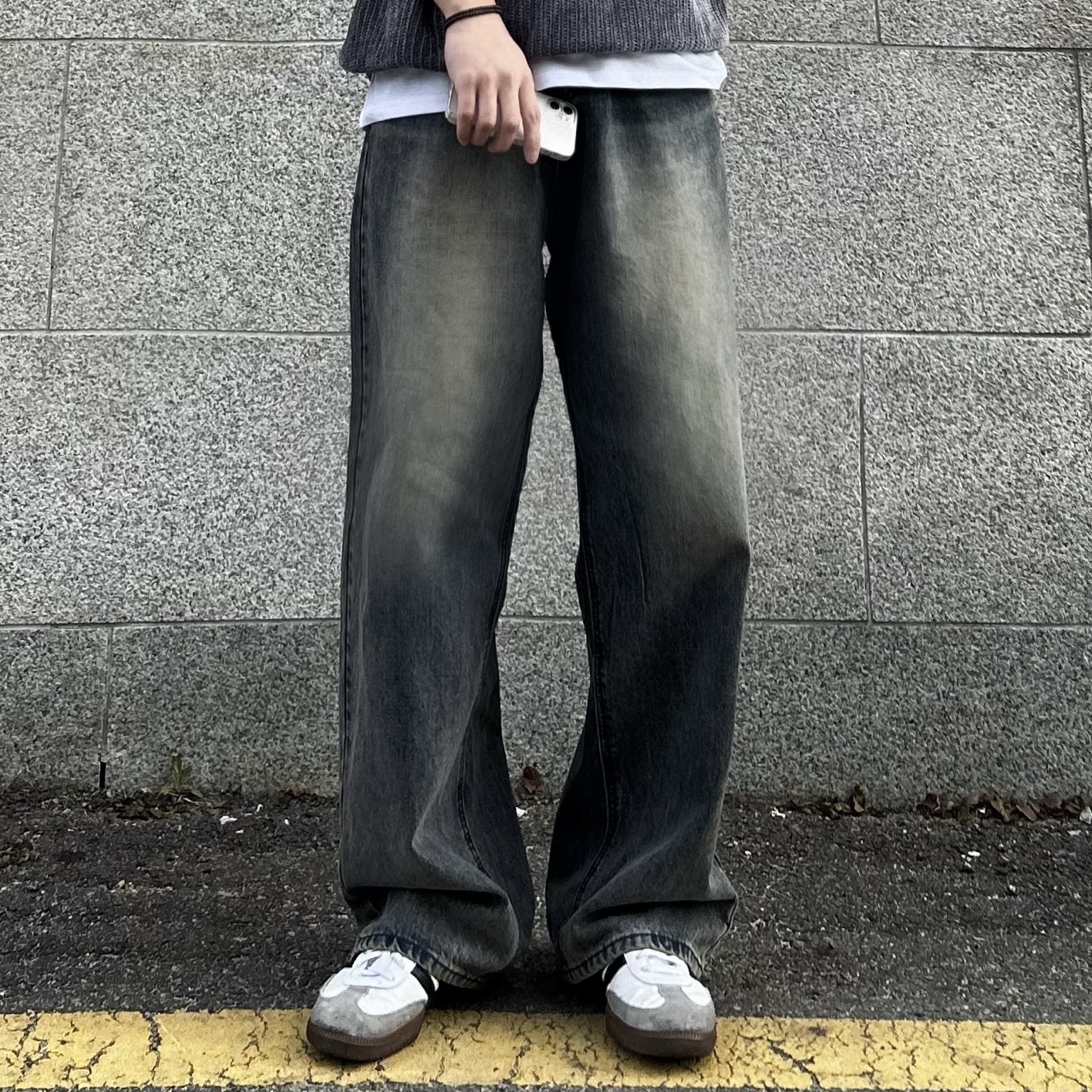 빈티지팬츠 테일러워싱데님팬츠 와이드팬츠 - 상세 이미지 2