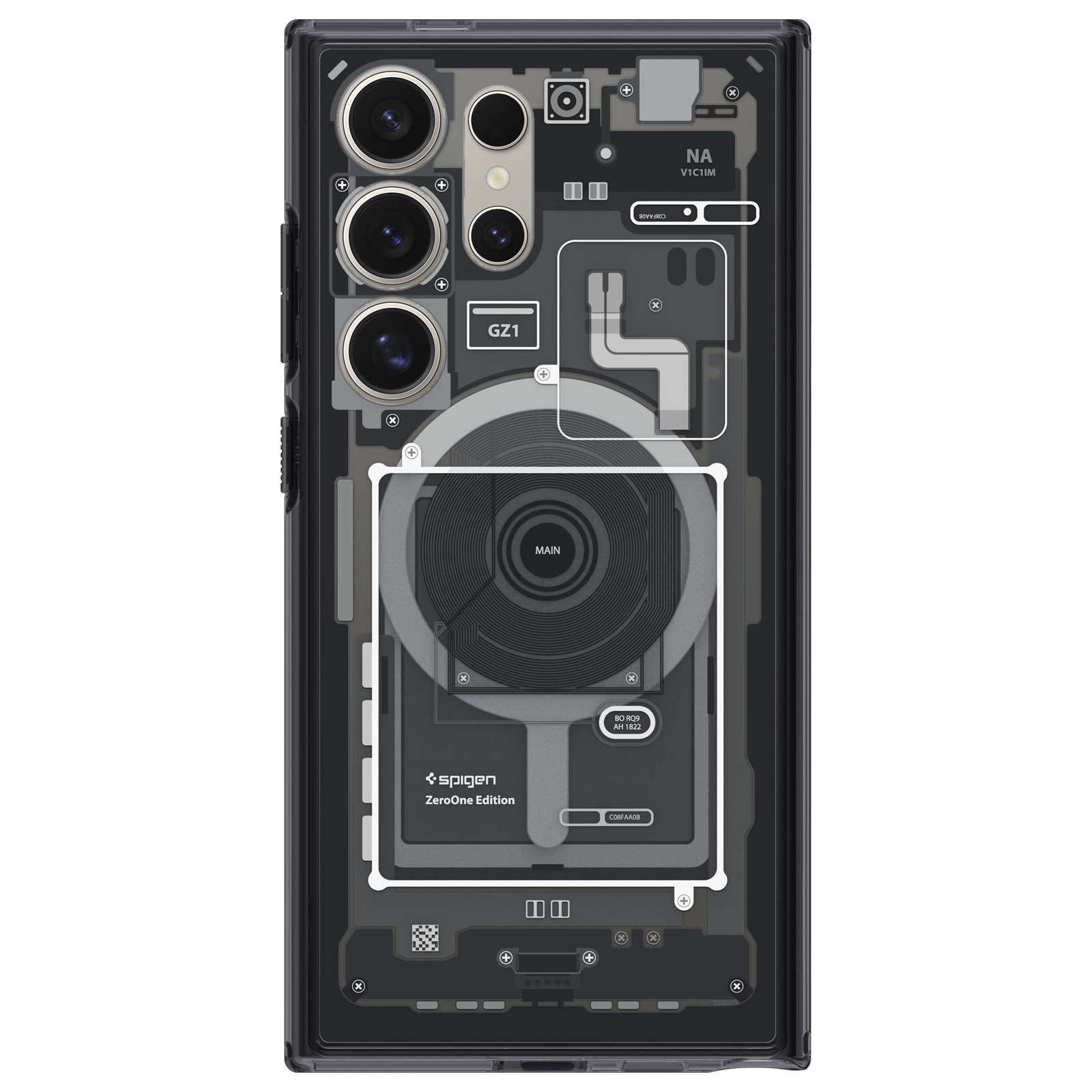 슈피겐 갤럭시 맥세이프 케이스 울트라하이브리드맥핏 제로원 블랙, 갤럭시S24 울트라