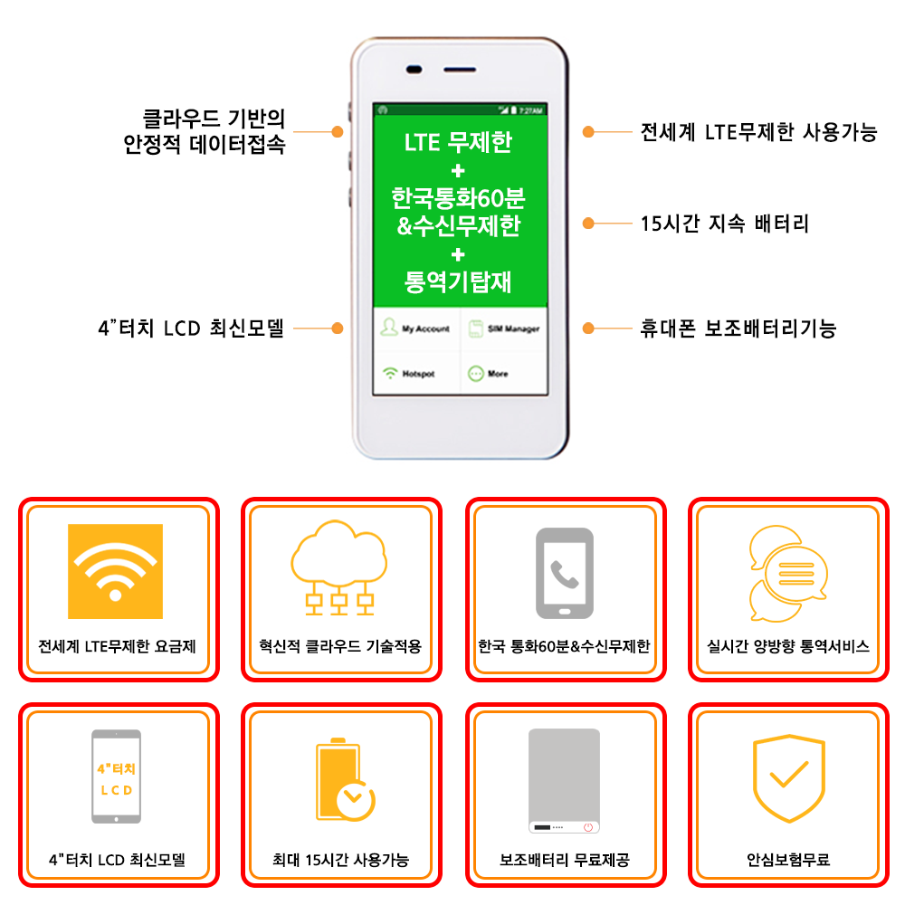 일본 데이터 무제한 포켓와이파이 김해 대구 공항수령 - 상세 이미지 2