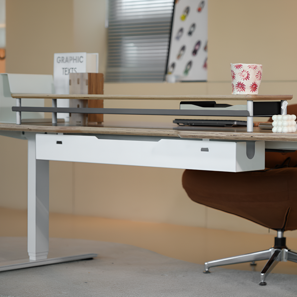 오프레임 멀티탭박스 멀티박스 멀티탭정리함 전선 정리 책상 모션데스크 대형 사이즈 이미지 2