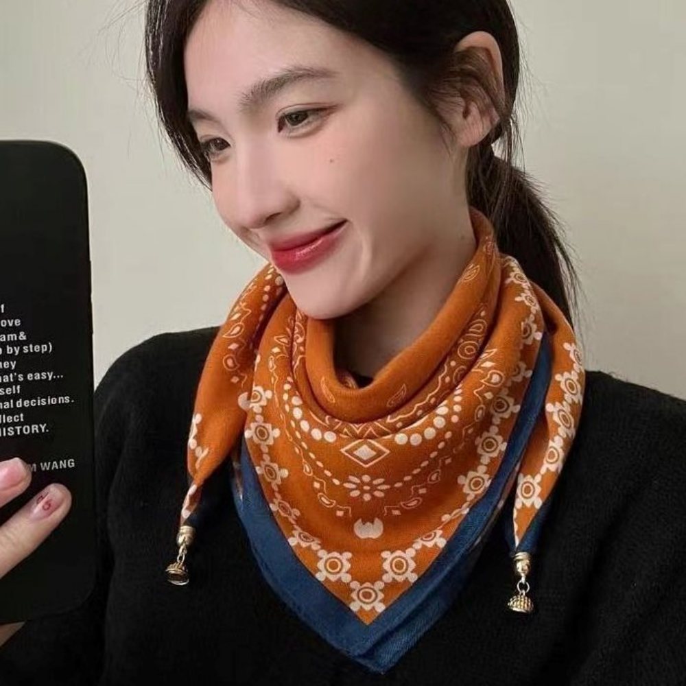 간절기 자석 스카프 가을 중년 마그네틱 이지 목스카프 예쁜 이미지 8