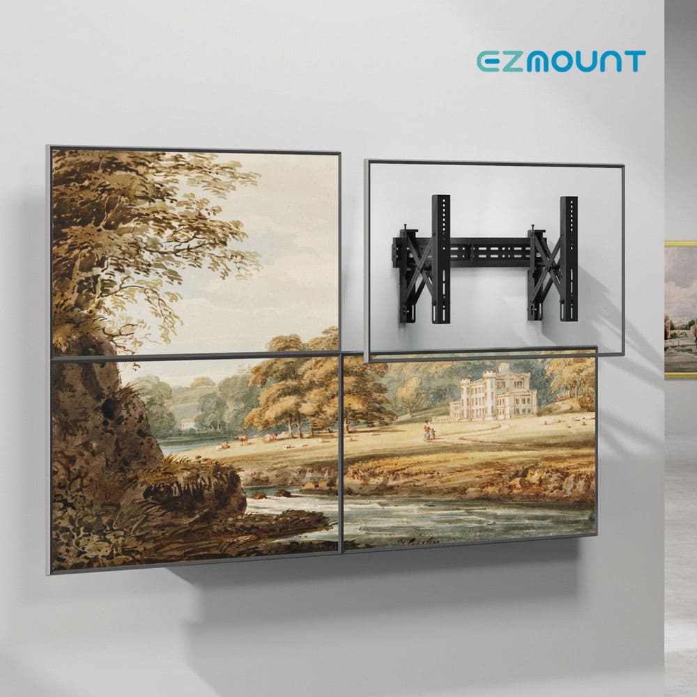 EZ 대형 TV 모니터 멀티비전 벽걸이 거치대 70Kg 70인치까지