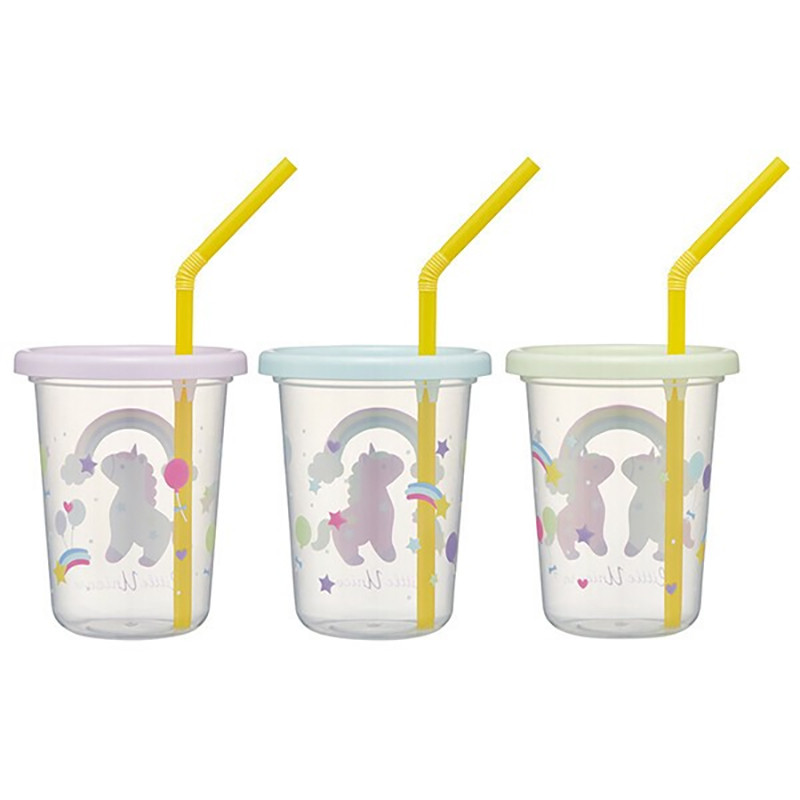 스케이터 리틀 유니콘 캐릭터 빨대컵 3세트 230ml SIH2ST - 주방·식기 - 하카타몰