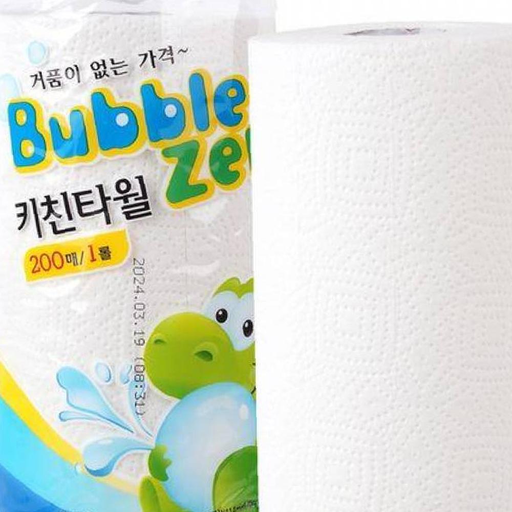 국산 키친타월 1롤 200매 주방 청소용 키친타올 타월 : 뮤프리즘