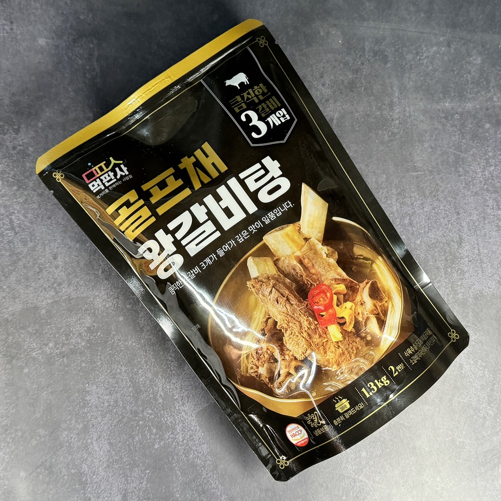 먹판사 진한 대왕갈비탕 1.3kg x 2봉 골프채 소갈비탕 왕갈비탕 - 상세 이미지 2