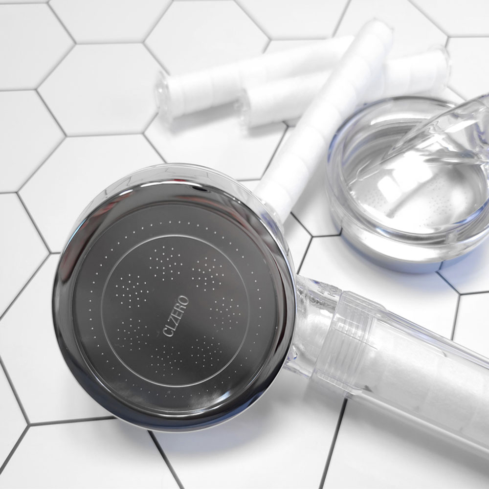 씨엘제로 샤워기헤드 필터 샤워 헤드 본체 +리필필터6개 NP-100