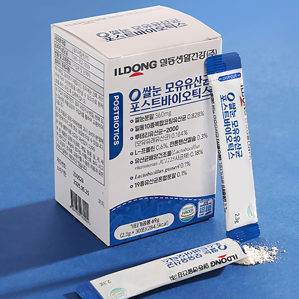 일동 모유유산균 100억 예민한 장건강 변비에좋은 쌀눈 유산균 가루 - 상품 이미지