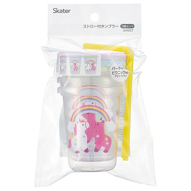 스케이터 리틀 유니콘 캐릭터 빨대컵 3세트 230ml SIH2ST - 주방·식기 - 하카타몰