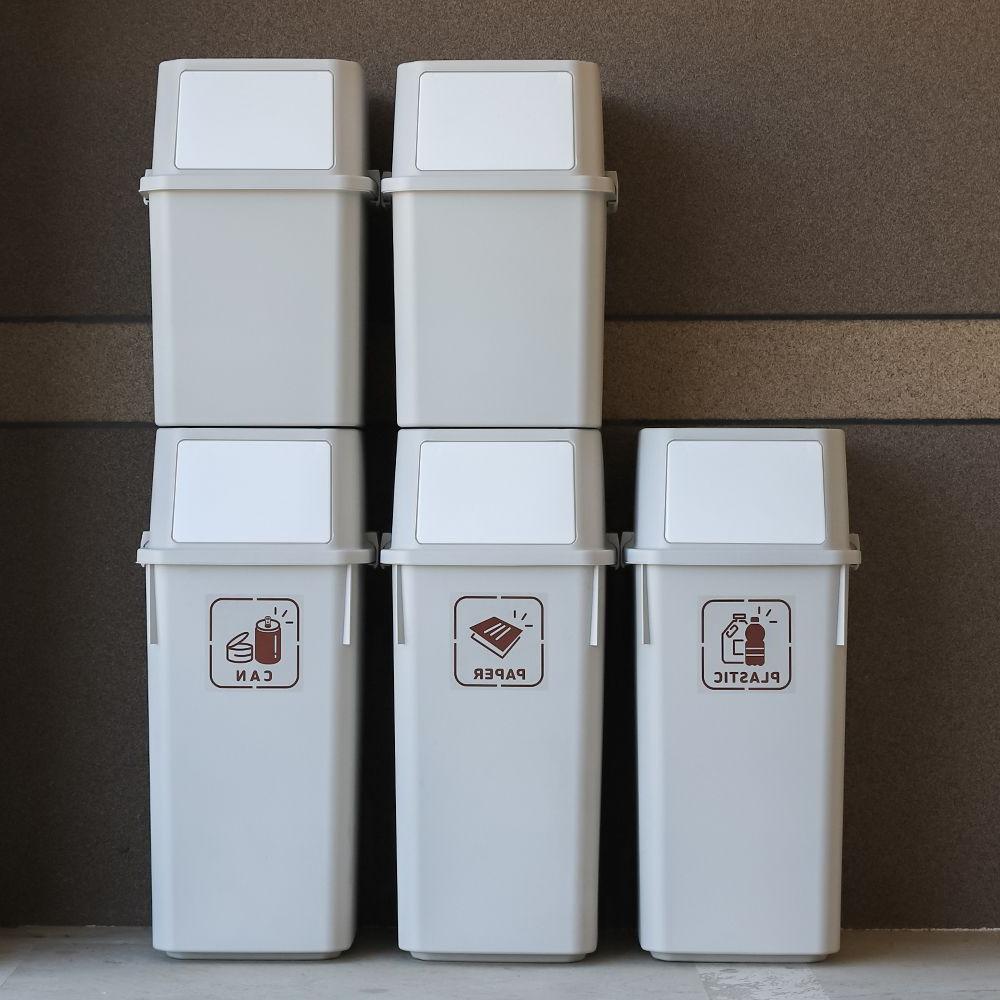 적층분리수거함 대용량쓰레기통 적층 분리수거함 쓰레기통 60L 2p : 패스트모션