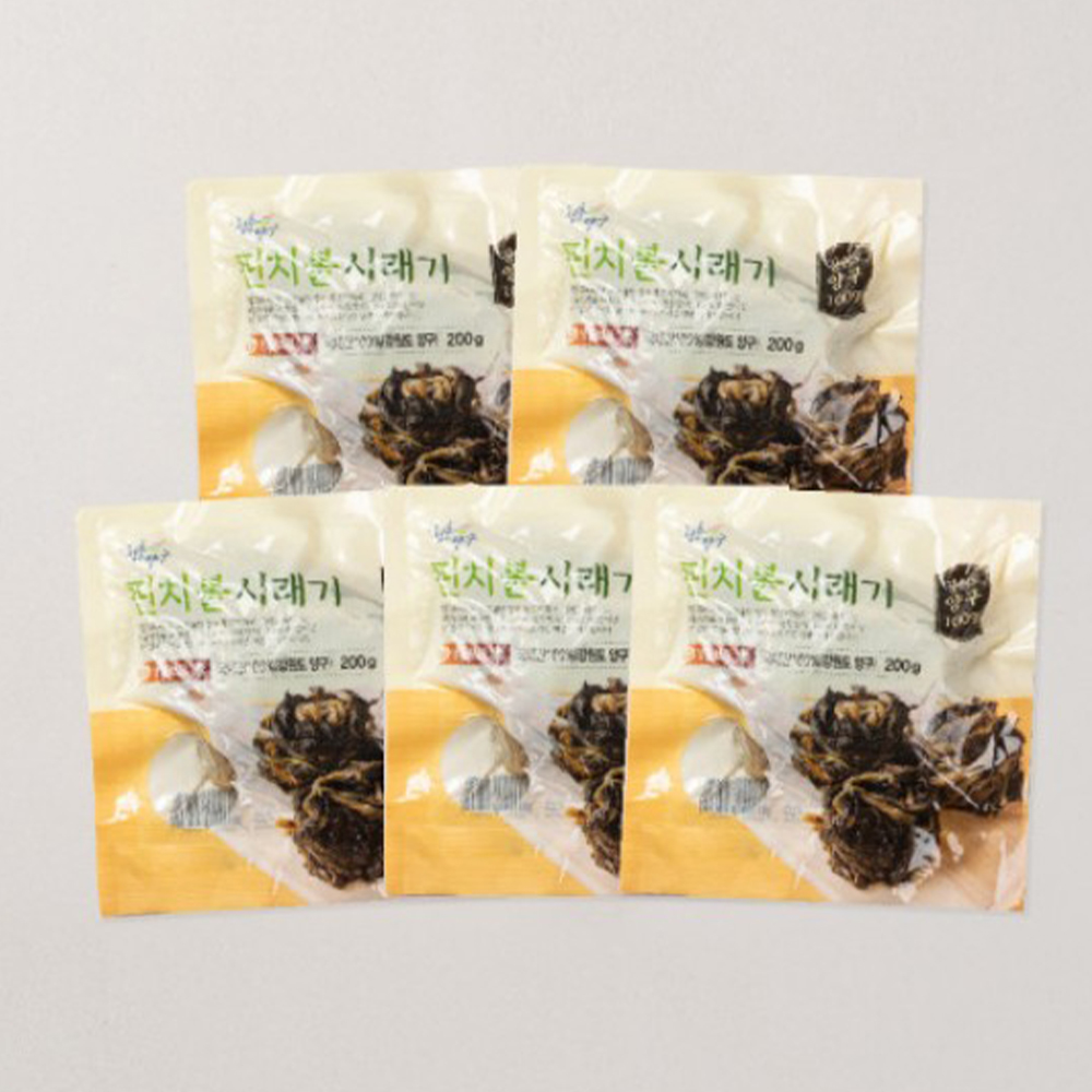 데쳐 나와 간편한 양구 펀치볼 데친 시래기 (200g, 5팩 소포장) - 상세 이미지 3