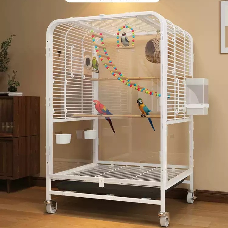앵무새 놀이터 장난감 사육장 그네 횟대 새 새집 스탠드 새용품 애완조 둥지 - 상품 이미지