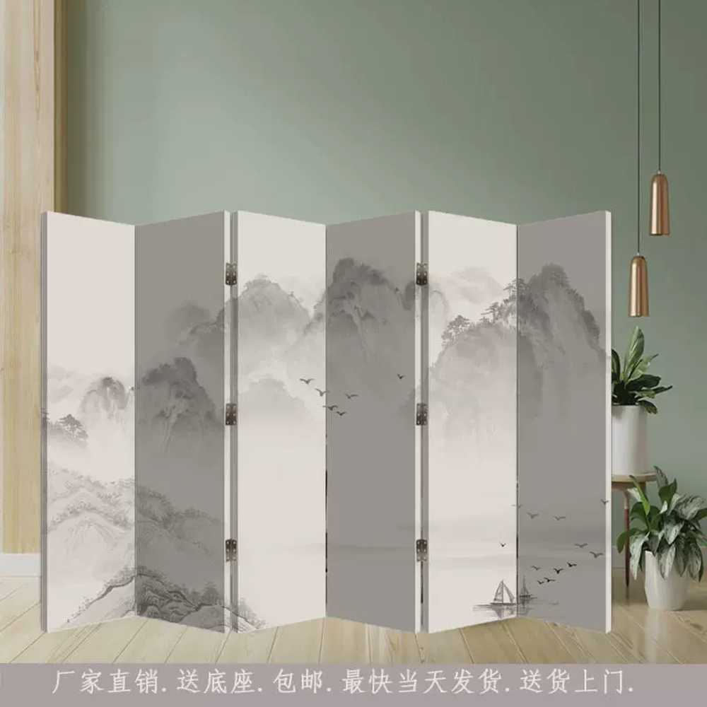 민화 차례 병풍 장식 환갑 고화 상품 호텔 설날 산수화 1.(디자인사진참조 높이1.8m 폭2.4m) - 상세 이미지 4