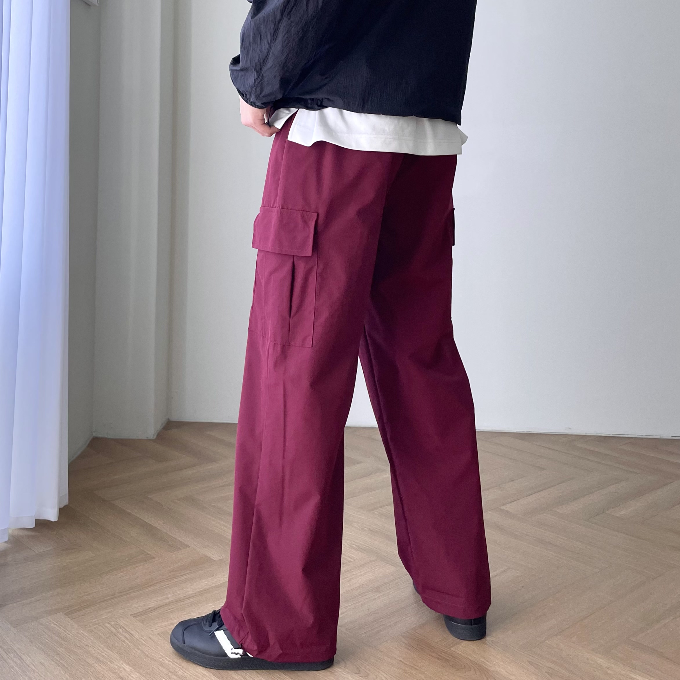 나일론팬츠 남자와이드카고팬츠 건빵바지 - 상세 이미지 3