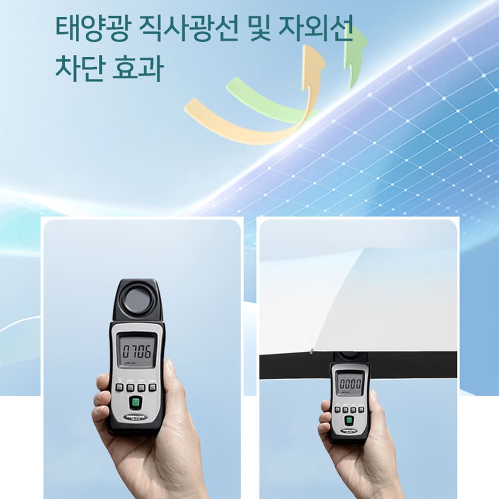 EZ 그라데이션 튼튼한 3단 완전 자동 우산 양우산 - 상세 이미지 4