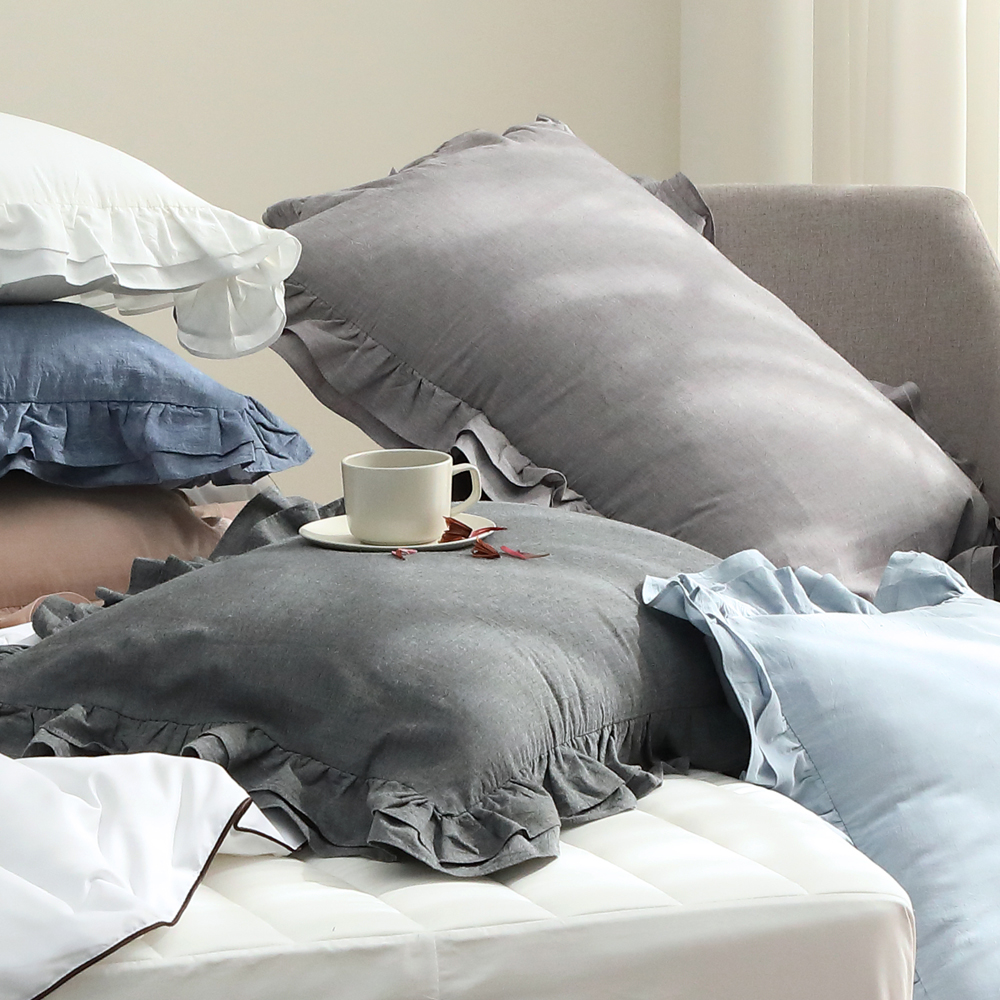 순면 프릴 베개커버 5070 베갯잇 베겟잎 7칼라